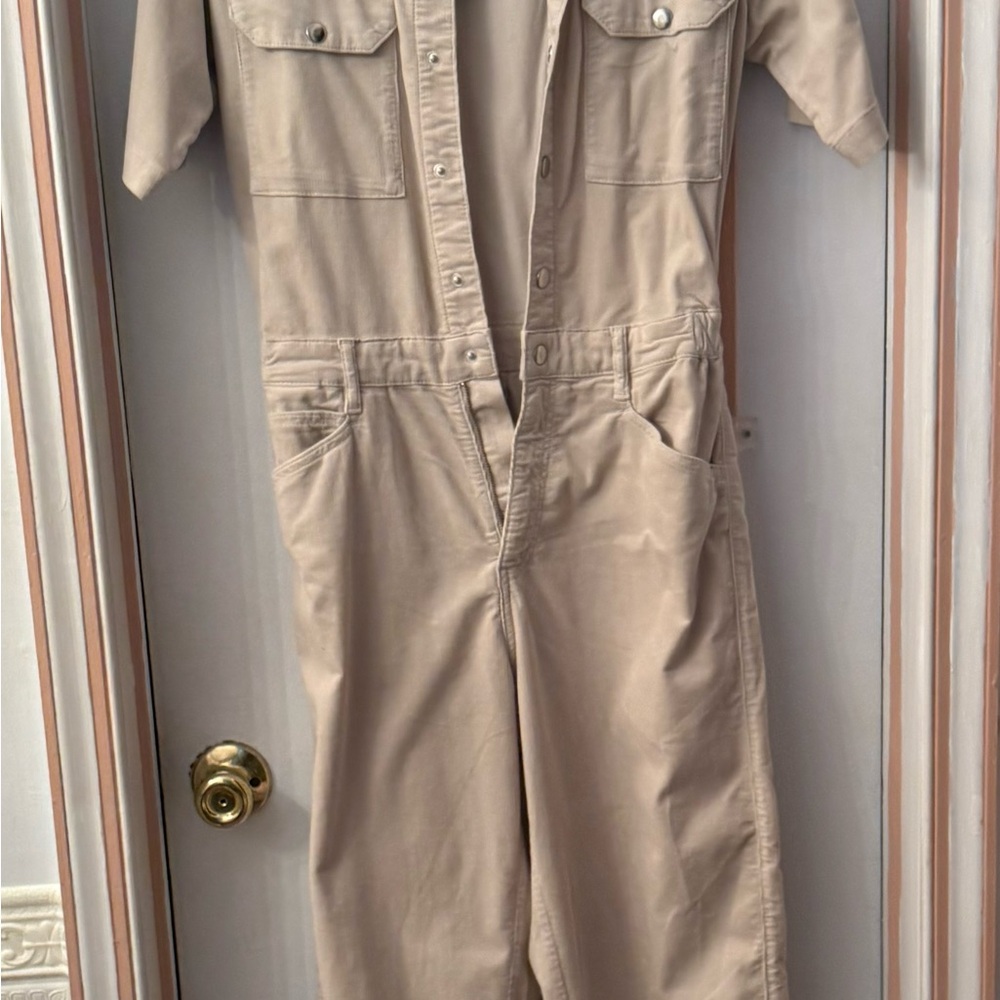 Mavi Doria Cord romper in Cream